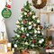 36pcs 1.57” Shatterproof Christmas Ball Ornaments – Hanging Tree Decorations for Xmas Tree, Wreaths, and Holiday Parties, Burgundy